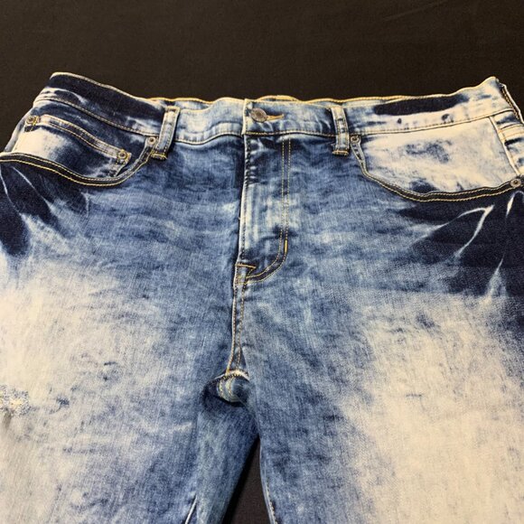 NWOT Men Arizona Jeans. Blue 360 Stretch Ultra Flex. Size 36X30. Ripped. - Picture 10 of 11